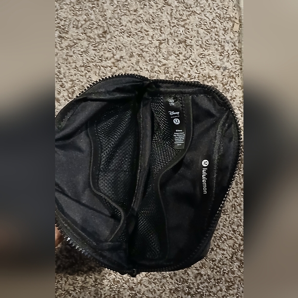 Lululemon x Disney Mickey Mouse Black Belt Bag Pouch Rare Embroidered Crossbody - Picture 6 of 6